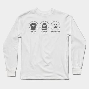 Rock Paper Scissors - cute cat paw Long Sleeve T-Shirt